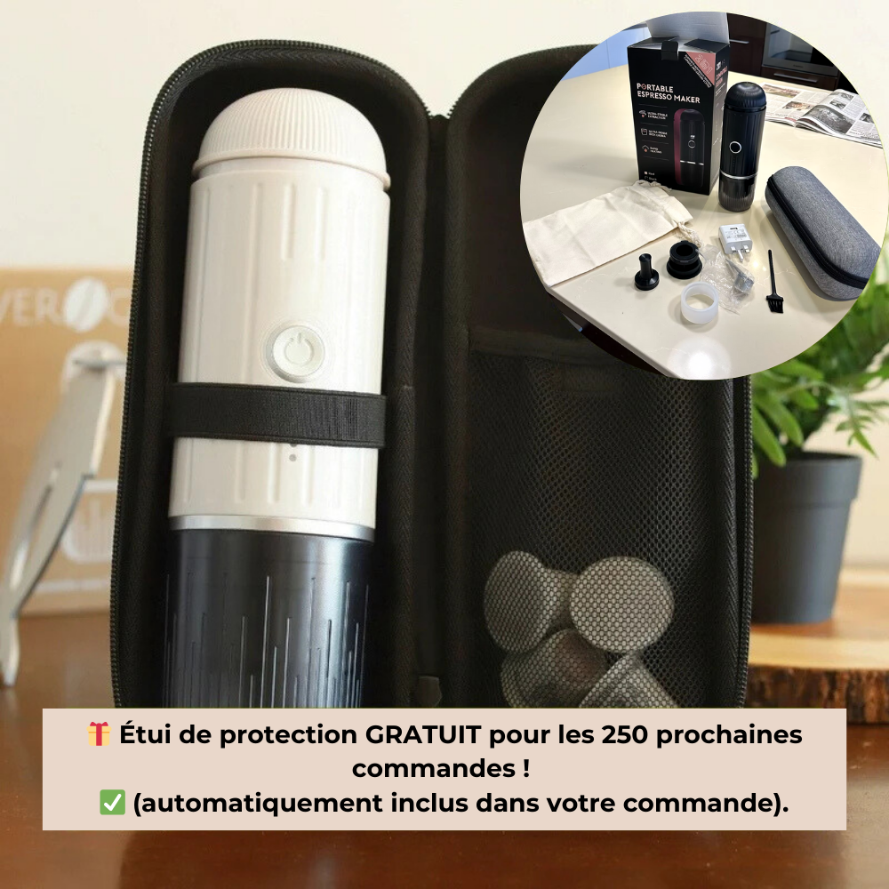 Étui de protection gratuit inclus avec la machine à café pas cher portable pour les commandes limitées